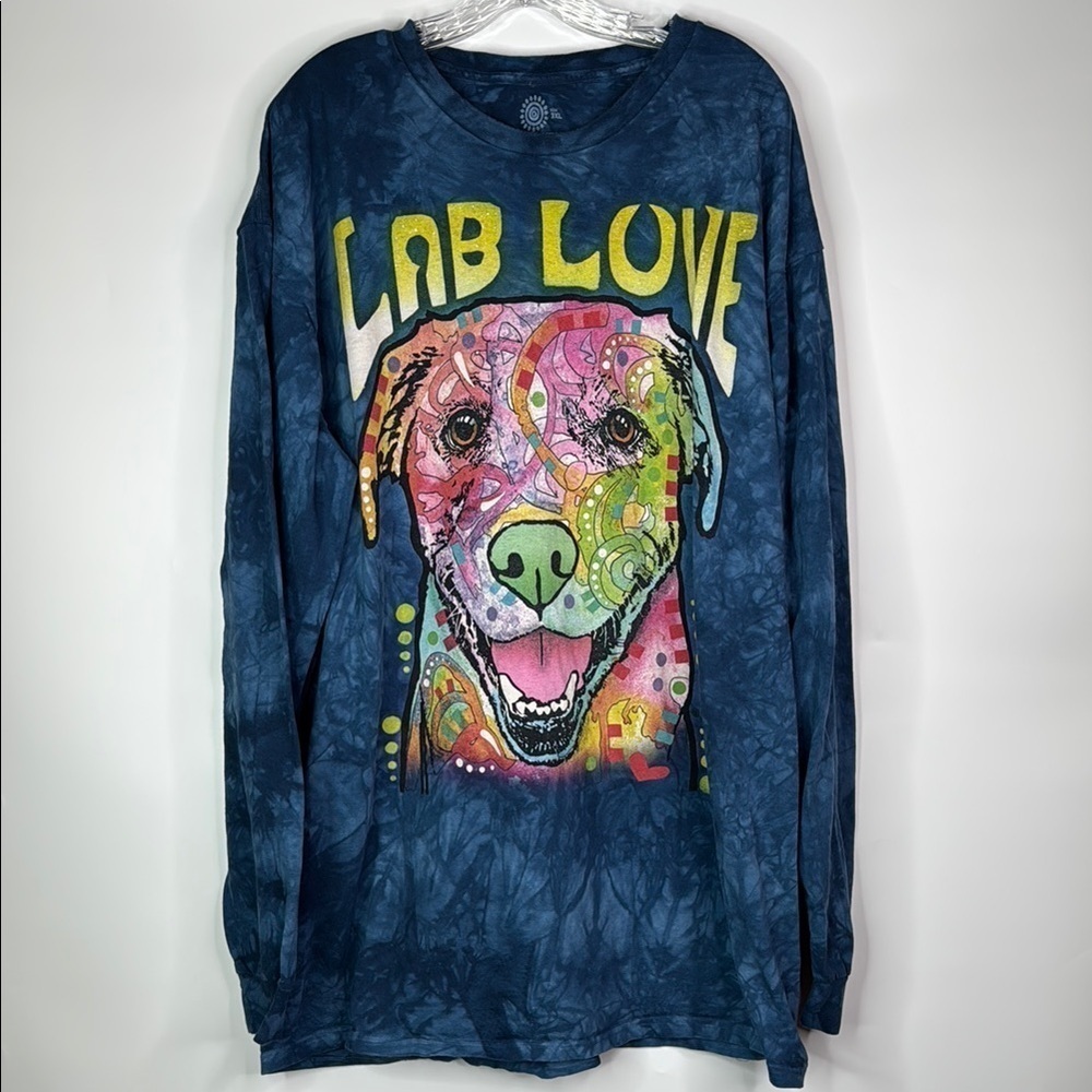 The Mountain Lab Love Giant Graphic Print Long Sleeve Shirt 2015 Size 3XL